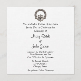 Claddagh Wedding Invitations Kaart