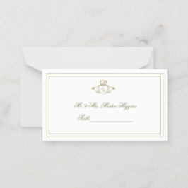 Claddagh Wedding Place Card