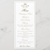 Claddagh Wedding Reception Menu (Devant)