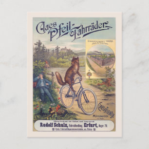 Claes Pfeil-Fahrräder Vintage Poster 1905 Briefkaart