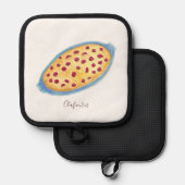 Clafoutis waterverf pannenlap (Voorkant / Achterkant)