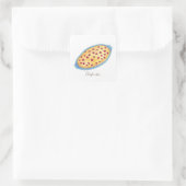 Clafoutis waterverf vierkante sticker (Tas)