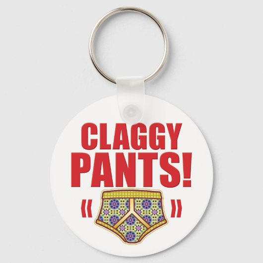 Claggy Pants Flowery Sleutelhanger (Voorkant)