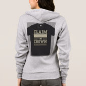 "Claim de kroon." Hoodie (Achterkant)