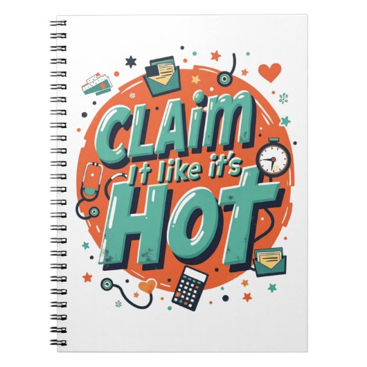 Claim It Like It’s Hot – Funny Insurance Notitieboek (Voorkant)