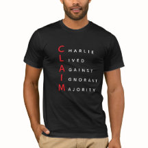 CLAIM, Zwart t-shirt, Republiek, Rood, debat, Reli