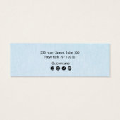 Clair bleu Ajouter Logo Costume Elevage Carte d'af (Dos)