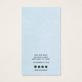 Clair Bleu Oreille Ajouter Logo Porte-Affichage (Dos)