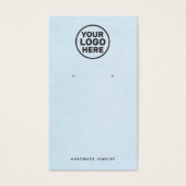 Clair Bleu Oreille Ajouter Logo Porte-Affichage (Devant)