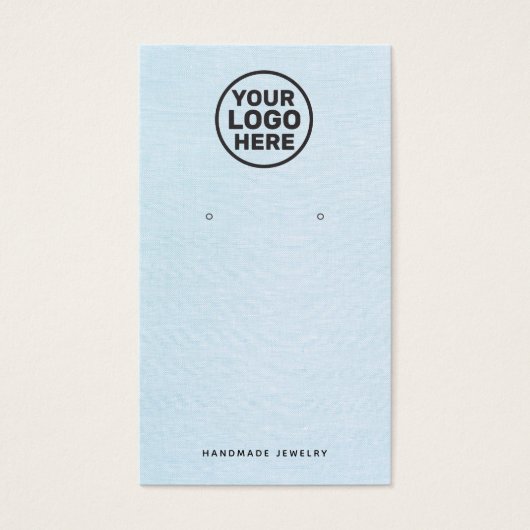 Clair Bleu Oreille Ajouter Logo Porte-Affichage (Devant)