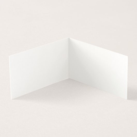 Clair Classique Blanc Élégant Simple Card (Inside)