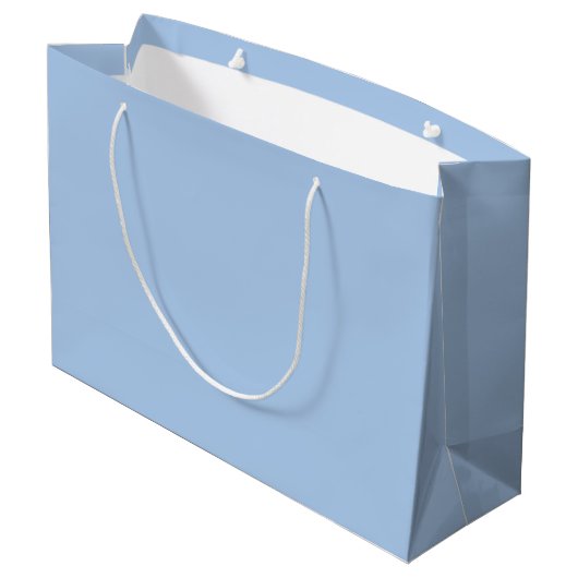 Clair Français Bleu Grand Sac Cadeau (Dos Angle)