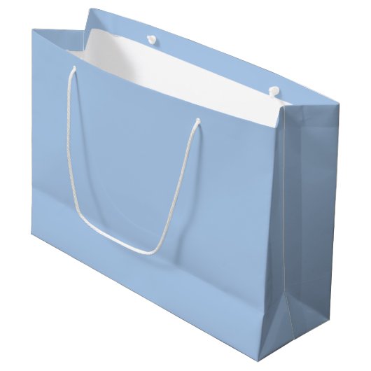 Clair Français Bleu Grand Sac Cadeau (Devant Angle)