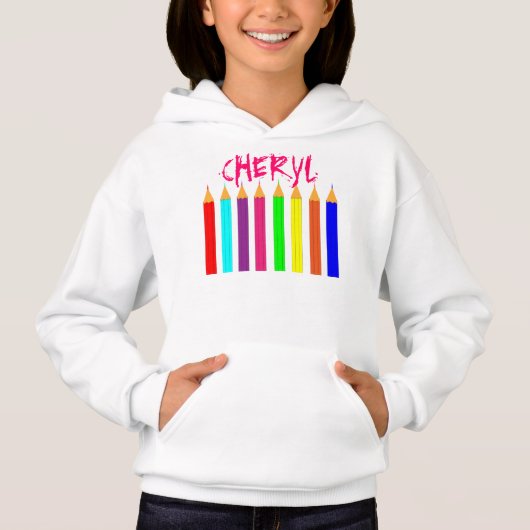 Clair Fun Rainbow Coloring Pencils Personnalisés (Devant)