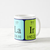 Clair périodique nom de table mug (Devant droit)