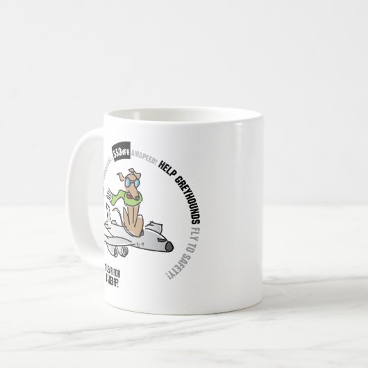 Clair pour le décollage ! Tasse (Devant gauche)