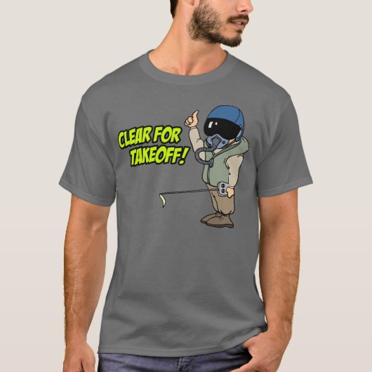 Clair pour le T-shirt pilote du décollage RC (Devant)