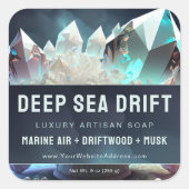 Clair Quartz cristal perles Étiquette de produit a (Devant)