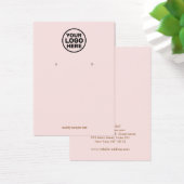 Clair rose Ajouter votre carte d'affichage d'oreil (Bureau)