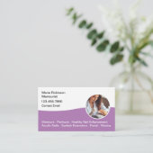 Clair Simple Manucure Clou Cartes de visite de bea (Debout devant)