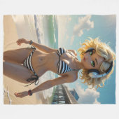 Claire Dollz Fleece Blanket (Voorkant (Horizontaal))