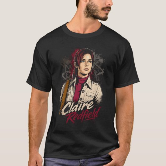 Claire Horror Redfield Art 09 | T-Shirt Basic Dark (Devant)