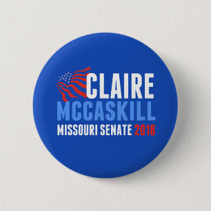 Claire McCaskill Missouri Senaat 2018 Verkiezing Ronde Button 5,7 Cm