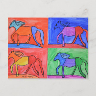 Claire's paarden briefkaart