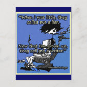 Claire's Schrijvers en leugenaars lijn Briefkaart (Voorkant)