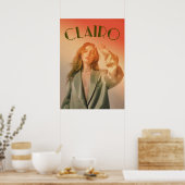 Clairo green poster (Keuken)