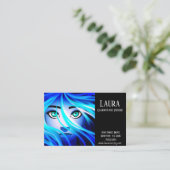 Clairvoyant Psychique Tarot Blue Lady Carte de vis (Debout devant)