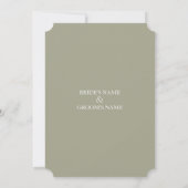 Clam Aquarelle Stroke Wedding Invitations (Dos)