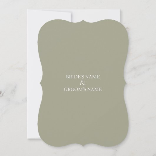 Clam Aquarelle Stroke Wedding Invitations (Dos)