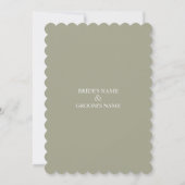 Clam Aquarelle Stroke Wedding Invitations (Dos)