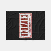 Clam Chowder Boston Accent Chowdah Funny  Fleece Deken (Voorkant (Horizontaal))
