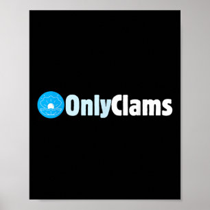 Clam Collector Beach Pun Humor _ Onlyclams Zee Fan Poster