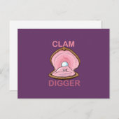 CLAM DIGGGER BRIEFKAART (Voorkant / Achterkant)