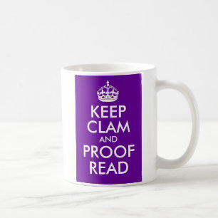 Clam en bewijs lezen koffiemok