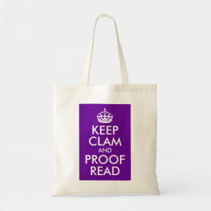 Clam en bewijs lezen tote bag