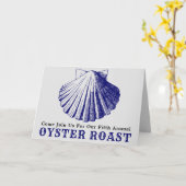 Clam of Oyster Roast Invitation Sjabloon (Gele Bloem)