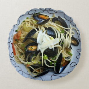 Clam Pasta gooien kussen