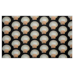 Clam Shell patroon - zwart Stof