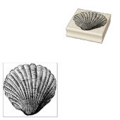 Clam Shell Rubber Art Stamp Rubberstempel (Gestempeld)