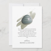Clam Watercolor Mariage Carte de remerciements (Devant)