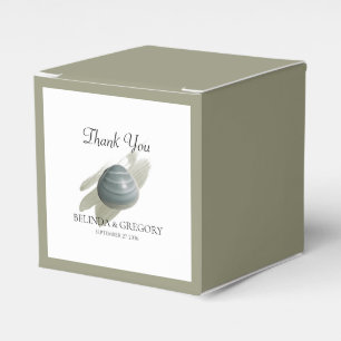 Clam Waterverf Stroke Wedding Bedankdoosjes