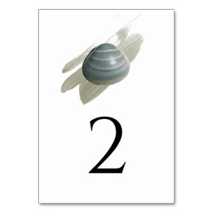 Clam Waterverf Stroke Wedding Kaart