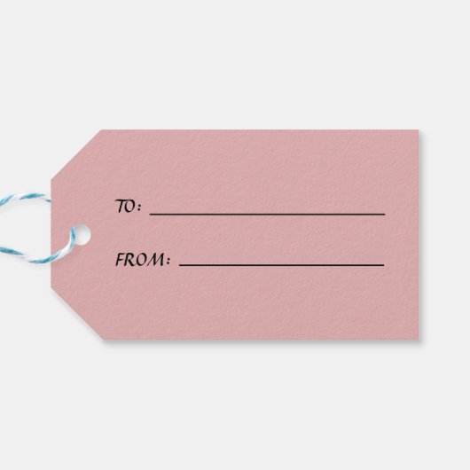 Clambake Pink Champagne Circle Seashells Cadeaulabel (Achterkant Horizontaal)