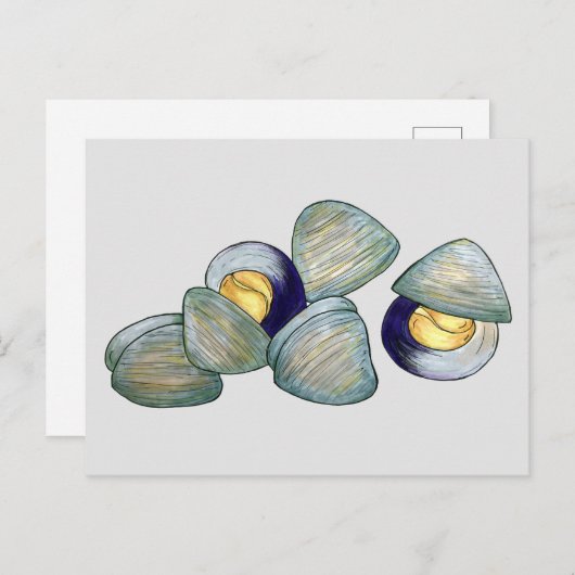 Clambake Rhode Island Nieuw Engeland Vis en zeevru Briefkaart (Voorkant / Achterkant)