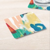 Clamor I Vierkante Kartonnen Onderzetter (Schuin)