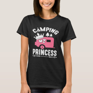 Clamping Princess Cute Camping Campfire T-shirt